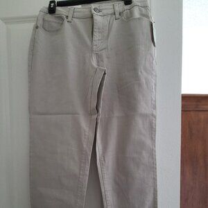 Tan capri jeans size 8 new with tags